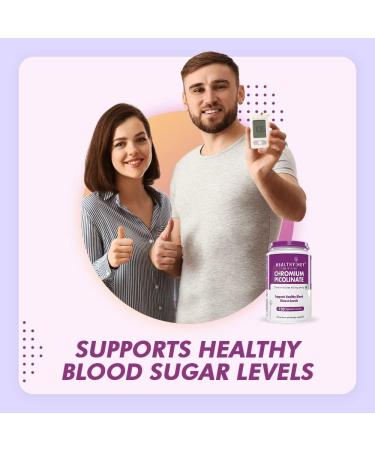 Chromium Picolinate -Support Glucose Metabolism (High Absorption) 120 Vegan Safe Capsules Non-GMO Gluten Free - Buy Online on GoSupps.com