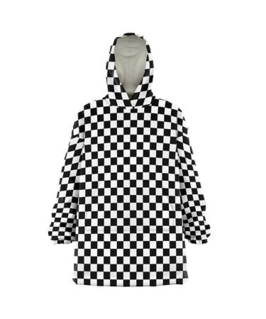 Hoodie blanket with sleeves - blanket to put on sweatshirt flannel blanket ceiling sleeves warm and soft full body ceiling as a TV blanket for adult young men women teenagers