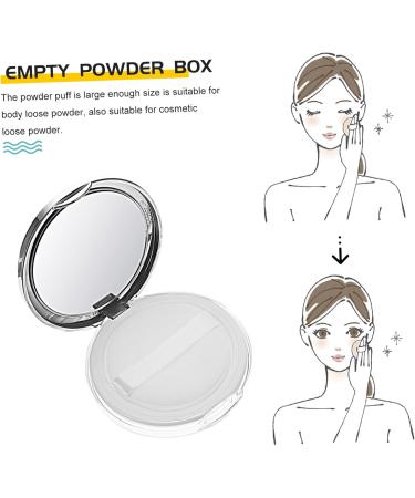 Beavorty 6 Pcs Powder Box Empty Box Shampoo Travel Makeup Case Makeup Powder Case Clamshell Ultra Thin Blush 7.5x7.5cmx3pcs As Shownx3pcs - Buy Online on GoSupps.com