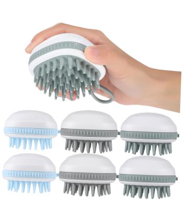 Beatifufu 6 pieces scalp massage brush portable scalp massage devices daily scalp brush scalee brush scalee brush scalee scalp peeling brush compact scalp