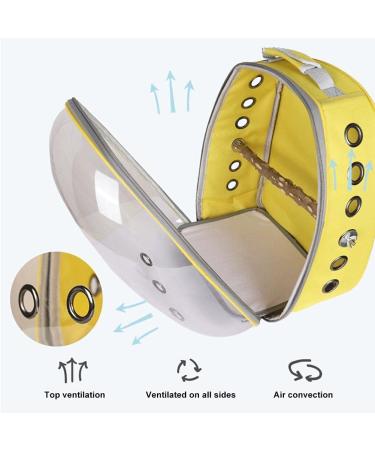 Eeneme Pet Parrot Carrier Bird Travel Bag Backpack Space Capsule Bag Transparent Backpack Breathable Parrot Backpack Green - Buy Online on GoSupps.com