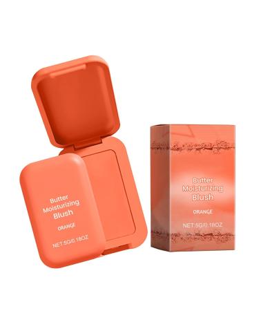 Blush for Cheeks | Full Coverage Blush | Butter Moisturizing Blush | Concealer & Contour Palette Kit Women's Blush Palette for Women Long Lasting for All Skin Types Orange1 1 count (Pack of 1)