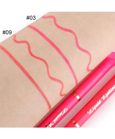 Pink Coral Liquid Wing Eyeliner Stamp Set - Waterproof Colored Eye Liners 2Pcs Pack - Buy Online on GoSupps.com