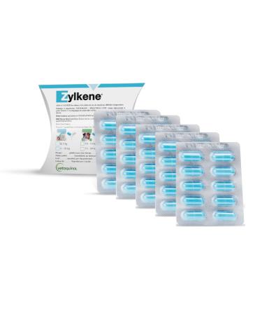 Vetoquinol Zylkene 225mg supplementary feed for dogs and cats with anxiety 5 x 10 capsules. - Buy Online on GoSupps.com