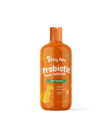 Zesty Paws Probiotic Flavor Infusions for Dogs  500 Million CFU of Probiotics for Gut Health & Flora  Supports Immune System - Chicken Flavor 16 oz