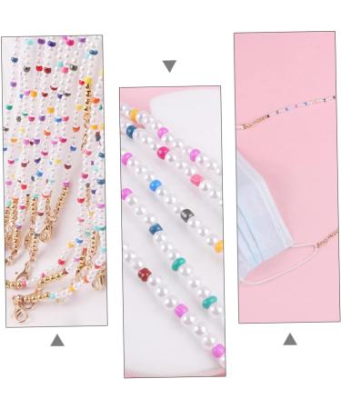 JECOMPRIS 2pcs Non-Slip Pearl Chain Lanyard for Mask & Glasses - Kid-Friendly Shot Glass Holder - Buy Online on GoSupps.com