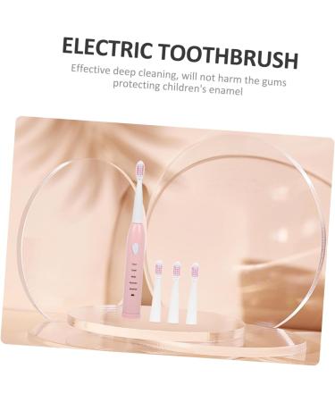 Coolhiya Electric Toothbrush for Children - 1 Pack Pink | Camping & Cleaning Brush | USB Rechargeable Kids Toothbrush - Buy Online on GoSupps.com