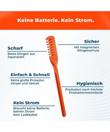 Silkslide Nasal Hair Trimmer - 12-Piece Set for Men & Women | Battery-Free Nose Hair Razor | Hygienically Made in Germany - Buy Online on GoSupps.com