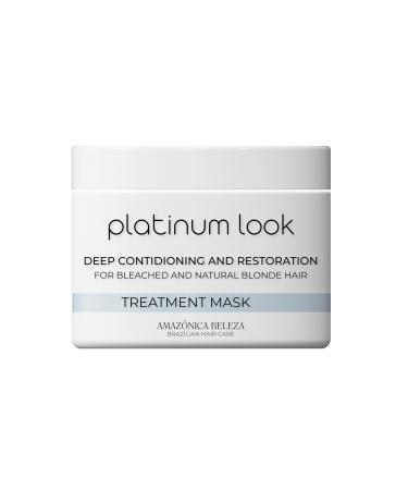 Platinum Look Blonde Hair Treatment Mask Deep Restoration Neutralize Brassiness and Boost Vitality after One Use for All Blonde Hair 10 Oz