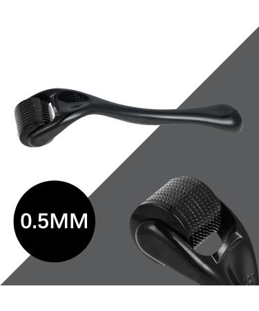 Salubohum Dermaroller Micro-Needle Roller Hair Dermaroller 0.5mm with 540 Microneedles Stainless Steel Suitable for Skin Care Hair Growth and Beard (Black) - Buy Online on GoSupps.com