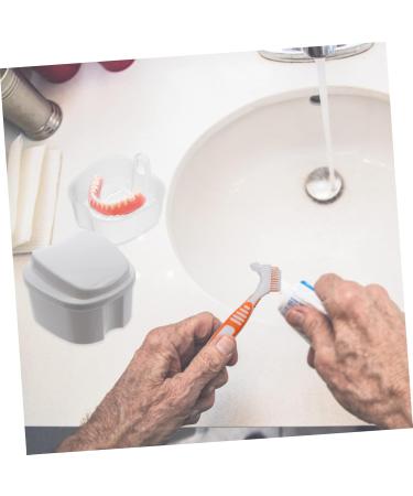 Healeeved 10-Piece False Toothbrush Storage Box - Travel-Friendly Denture & Prosthesis Cleaning Container - Buy Online on GoSupps.com