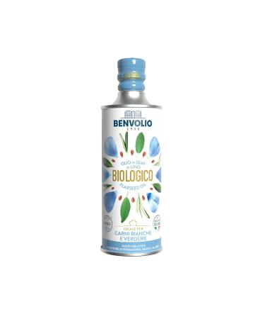 Benvolio 1938 Bio Linseed Oil 500ml - 100% Pure Cold-Pressed - Tasteless Omega-3 Rich - Organic & High-Quality  - Buy Online on GoSupps.com