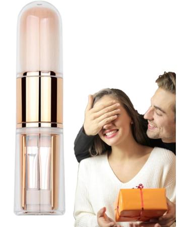 Retractable Foundation Brush | Foundation Concealer Brushes - Portable Powder Brushes 5-in-1 Retractable Foundation Concealer Brush for Cosmetics Travel rose gold - Buy Online on GoSupps.com