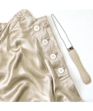 Higyee Button Disory Tool - Ergonomic Button Hook for Disabled & Seniors | Plastic White for Ari e Dress - Buy Online on GoSupps.com