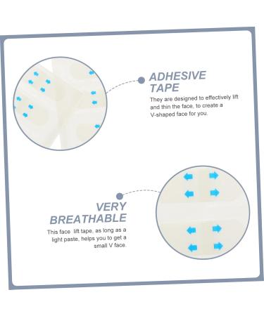 Baluue 80pcs Face Lifting Stickers Invisible Tape Face Tape Chin Lifting Tools Medical Grade - Buy Online on GoSupps.com