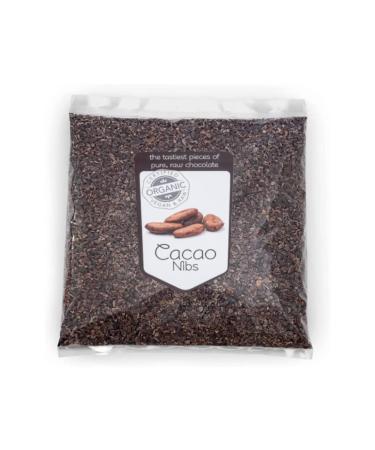 Superfoodies Raw Organic Cocoa/Cacao Nibs 1KG - Made with Superior Criollo Beans Sustainably Sourced in Peru - Non-GMO 1 kg (Pack of 1)