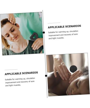 Premium Gatuida Fascia Pistol Head - Muscle Massage Device Accessories for Relaxation | Vibration Head Massage Tool | Black 9x6cm - Buy Online on GoSupps.com