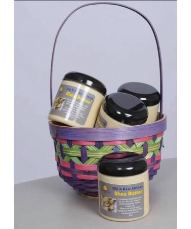 Evia Grace 100% Raw African Shea Butter Pure Unrefined Natural Moisturizer for Skin and Hair Ivory 8 oz - Buy Online on GoSupps.com