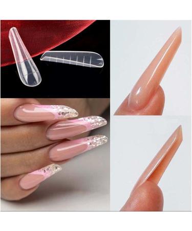 120Pc Bag Dual Nail Forms Mold Quick Building Poly UV Gel Top Forms for Extension Tips Russia Almond Upper Forms Reusable Nails Extend Nails Summer Korea Nail Enhancement Tools 120Pcs bag mix - Buy Online on GoSupps.com