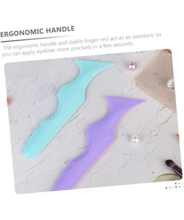 BIUDECO 2pcs Silicone Beauty Ruler Birthday Crown Boy Makeup Lipstick Winged Eyeliner Stencil Seal Make up - Buy Online on GoSupps.com