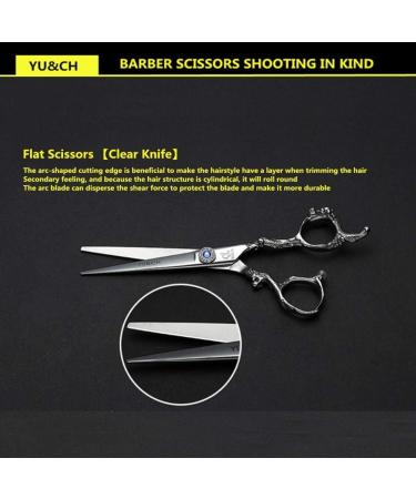 Hair Cutting Scissors Comb Set 6 inch Professional Hairdressing Scissors Stainless Steel Barber Salon Cutting Scissor and Thinning Scissors with Haircut for Barber Stylist - Buy Online on GoSupps.com