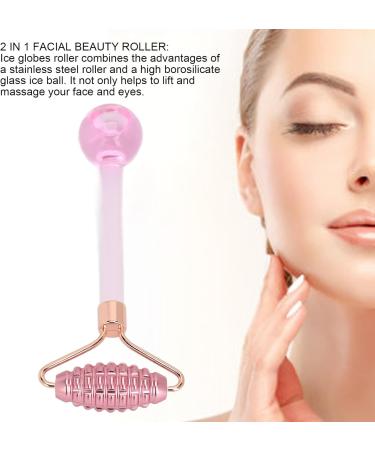 2 in 1 Ice Globes Roller - Stainless Steel Hot Cold Compress for Pore Shrinking & Facial Treatment | International Shipping - Buy Online on GoSupps.com
