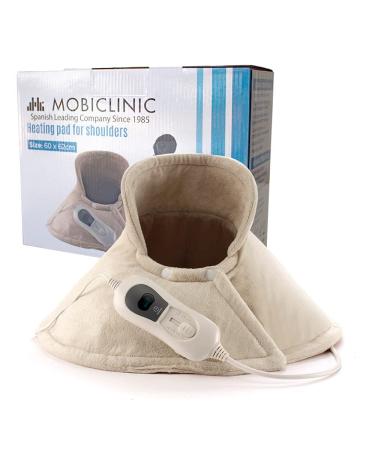 Mobiclinic neck heating pillow electrical very low consumption 3 temperature levels automatic switch -off European brand overheating protection washable for neck beige 62x60 cm - Buy Online on GoSupps.com