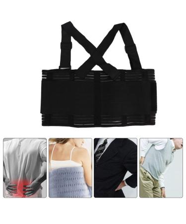 ZJchao Lumbar Lower Back Brace Support Belt - Dual Adjustable Straps Breathable Mesh Ideal for Weightlifting & Fitness | International Shipping - Buy Online on GoSupps.com
