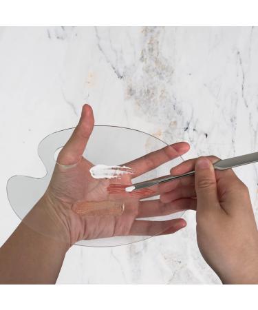 Korean Professional Stainless Steel Makeup Spatula Set with Acrylic Palette - Picasso Foundation Makeup Stick Set - Buy Online on GoSupps.com