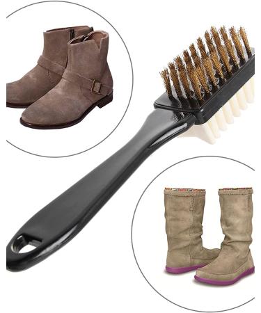 Home Shoes Brushes 2-Sided Cleaning Brush Rubber Eraser Set Fit for Suede Leather Nubuck Shoes Steel Plastic Rubber Boot Cleaner Bathroom Tool Brush Onecolor - Buy Online on GoSupps.com