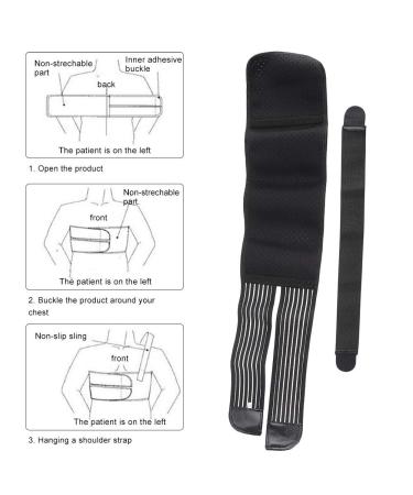 Rib Chest Support Brace - Elastic Compression Wrap for Men and Women, Postoperative Belt for Dislocated Ribs, Sternum Injuries, Soreness and Bruising - Ejoyous - Buy Online on GoSupps.com