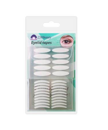 400Pcs Natural invisible Single Side Eyelid Tape Stickers Medical-use Fiber Eyelid Lift Strip Instant Eye Lift Without Surgery Perfect for Uneven Mono-Eyelids 100 Pairs Slim + 100 Pairs Wide