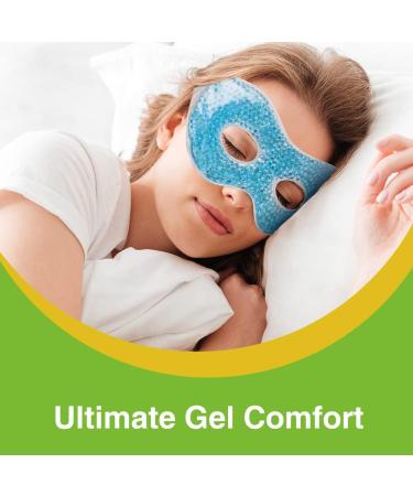 Bodyhealt Cooling Gel Eye Mask - Reusable Ice Pack for Puffy Eyes, Dark Circles, Migraines, Headaches & Stress Relief - Buy Online on GoSupps.com