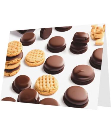 FRESQA Cookies Food Chocolate Chip Biscuits Chic And Dazzling Greetings:Holiday Card Thank You Card Friendship Thinking Of You Card White One Size - Buy Online on GoSupps.com
