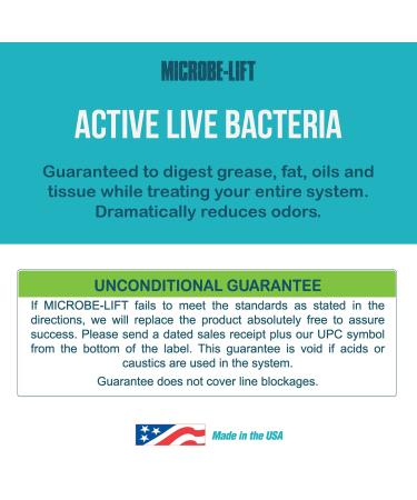 6-Month Supply Septic Tank Treatment Enzymes - 32oz Original Formula for Grease, Fats, Oils, and Tissue - Buy Online on GoSupps.com