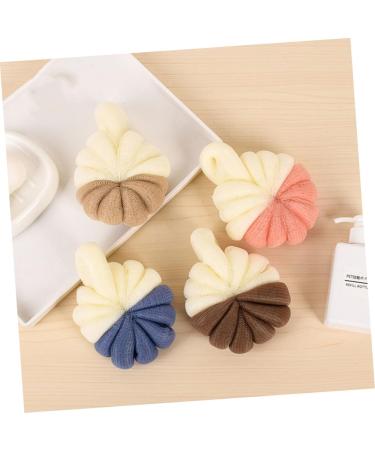 Buy Hemoton 5pcs Two-Color Shower Ball Mesh Bath Scrubber - Ideal Foam Bathing Sponge for Kids & Babies | Soft Loofah Pouf for Gentle Body Wash - Buy Online on GoSupps.com