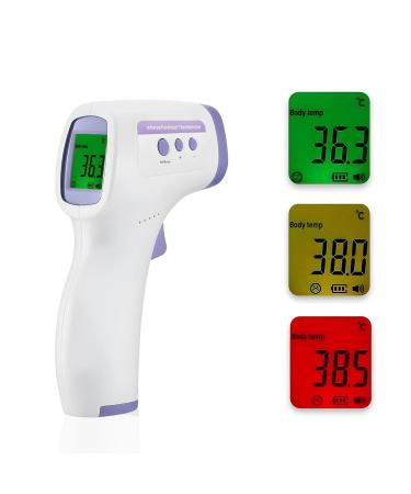 Infrared Forehead Digital Thermometer For Kids & Adults-Non Contact Medical Electronic Thermometer-Accurate & Fast Measurement with Three Back Color Light Display of Thermometer Gun - Buy Online on GoSupps.com