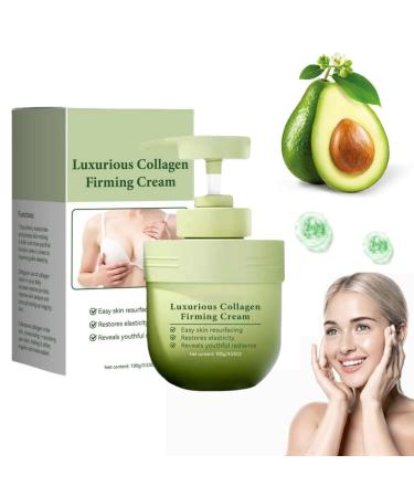 Luxurious Collagen Firming Cream, Collagen Body Moisturizer, Advanced Firming Cream, Collagen Firming Cream, Firms and Tightens for Skin 100g