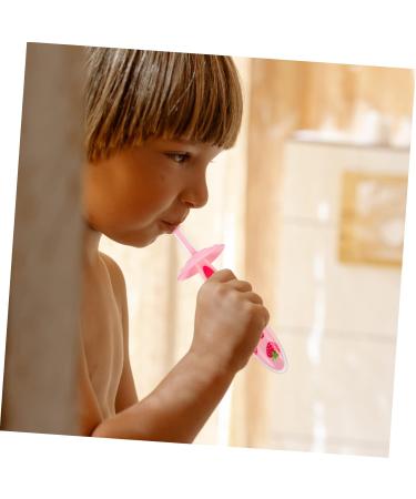 Minkissy 2-Pack Children's Toothbrushes - Portable Baby Accessories & Cleaning Brush for Toddlers - Ideal Travel Supplies in Pink - Buy Online on GoSupps.com