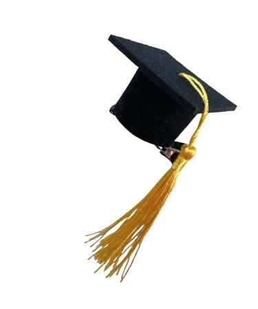 Small Graduation Hat | Doctoral Hat Headband - Graduation Hat Hairpins Hat Inserts Graduation Accessories for Women Men Yellow