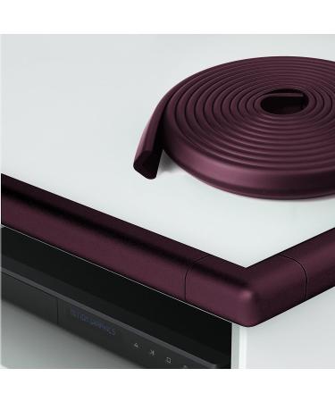 Corner Edge Safety Protector Set - 14ft Edge + 4 Corners, Reddish-Brown Soft Foam Strip, Baby Proofing Guards with 3M Adhesive for Table, Furniture, Sharp Edges Protection - Buy Online on GoSupps.com