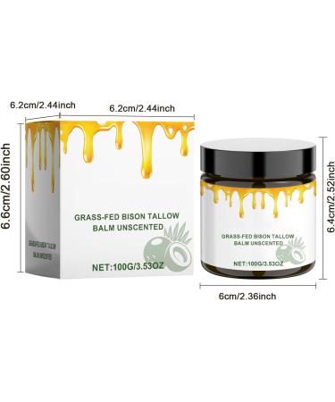 Crsetmyth Tallow Balm Creme for Skin Care 100 G Honey Balsam Beef Tallow Creme Rindertalg Creme Tallow Balm for the body Rindertalg Creme for skin care Moisture Cream for face - Buy Online on GoSupps.com