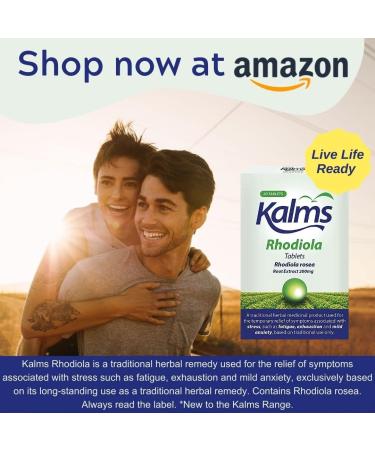 Kalms Rhodiola 20 Tablets - Temporary Fatigue & Stress Relief - Buy Online on GoSupps.com