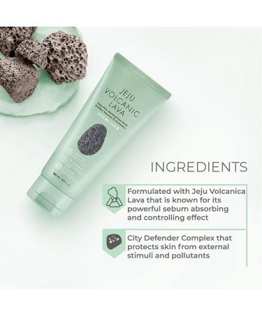 Jeju Volcanic Lava Deep Pore Cleansing Foam Scrub - The Face Shop (4.7 fl. oz) | Best for Clear Skin - Buy Online on GoSupps.com