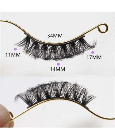 Shop Russian Strip Lashes - Natural Look Waterproof Thick Faux Mink Eyelashes 10 Pairs 15mm Fluffy Volume - Buy Online on GoSupps.com