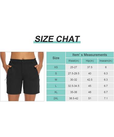 TBMPOY Women's Hiking Cargo Shorts - Quick Dry, Lightweight & Breathable | Outdoor Active Shorts with Pockets - Black, Medium - Buy Online on GoSupps.com