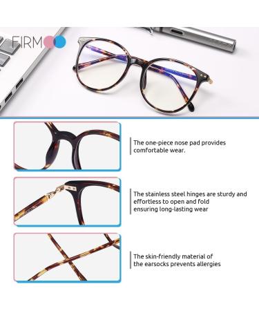 Firmoo Blue Light Blocking Glasses for Women Men - Tortoise 3.0x Anti Glare Computer Gaming Eyeglasses - Buy Online on GoSupps.com
