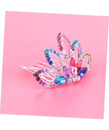 1pc Wedding Hair Clip Hair Accessories for Prom Flower Girl Hair Accessories for Wedding Princess Headwear Bride Hair Clip Kids Hair Accessories Tiara Women's Hair Comb Rhinestones - Buy Online on GoSupps.com