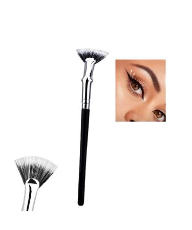 Dolly Mascara Fan Brush, Dolly Mascara Fan Brush For Lashes, Angled Fan Shaped Eyelash Brush, Makeup Brush Eyelash Comb Eye Lashes Makeup Tools Eyelash Brush Eyebrow Brush Eye Shadow Brush (1 pcs) 1pcs