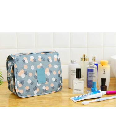 Sechunk Waterproof Travel Toiletry Bag | Green Dot Hanging Cosmetic Makeup Organizer for Women - Buy Online on GoSupps.com